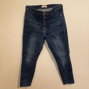 Madewell 10” high riser skinny